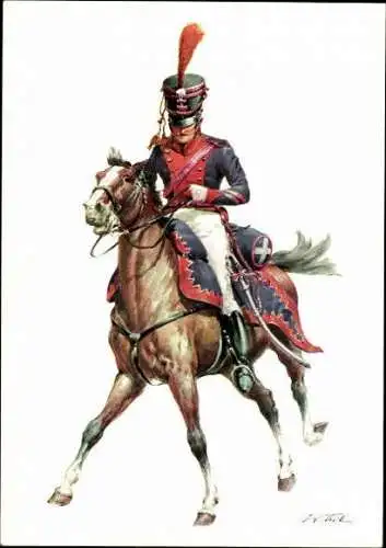 10 alte Ak Offiziere des Königreich England 1742, diverse Ansichten