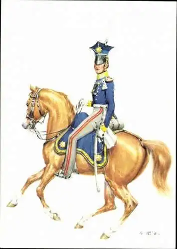 10 alte Ak Offiziere des Königreich England 1742, diverse Ansichten