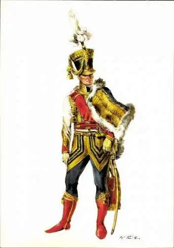 10 alte Ak Offiziere des Königreich England 1742, diverse Ansichten