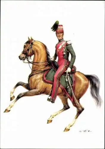 10 alte Ak Offiziere des Königreich England 1742, diverse Ansichten