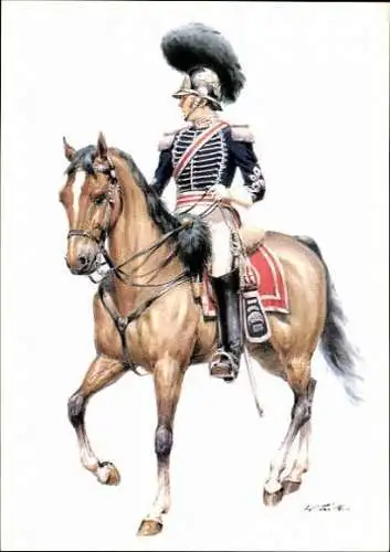 10 alte Ak Offiziere des Königreich England 1742, diverse Ansichten