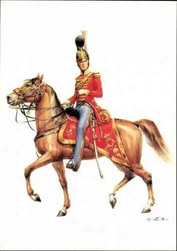 10 alte Ak Offiziere des Königreich England 1742, diverse Ansichten