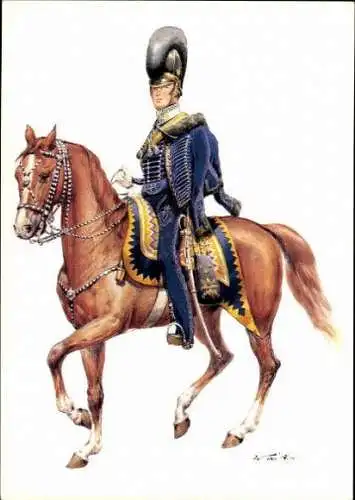 10 alte Ak Offiziere des Königreich England 1742, diverse Ansichten