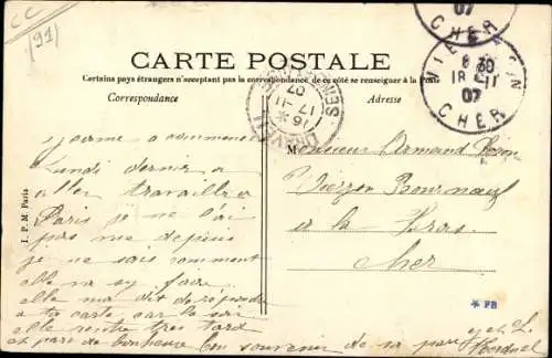 Ak Draveil Essonne, Le Château, Le Miroir, Étang avec Barque