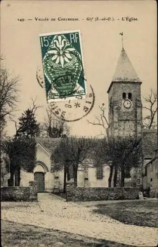 Ak Gif sur Yvette Essonne, L´Église