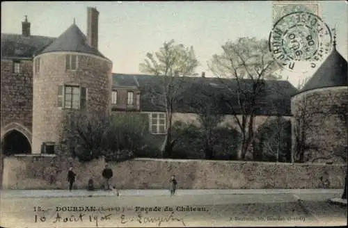 Ak Dourdan Essonne, Reignard, Château de Face