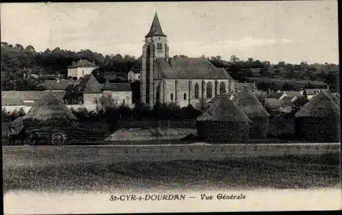 Ak Saint Cyr sous Dourdan Essonne, Vue Générale