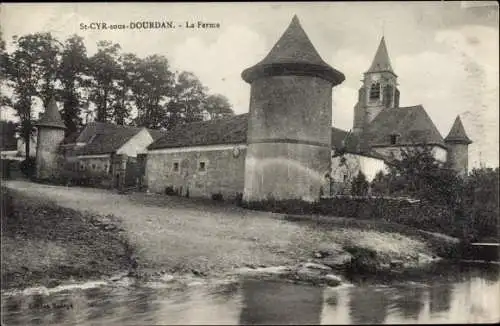 Ak Saint Cyr sous Dourdan Essonne, La Ferme