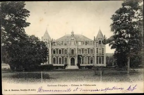 Ak Arpajon Essonne, Château de Villelouvette