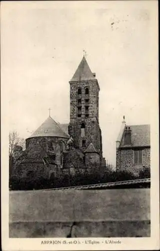 Ak Arpajon Essonne, L´Église