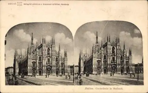 Stereo Ak Milano Mailand Lombardia, Kathedrale