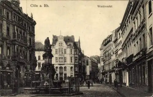 Ak Köln am Rhein, Waidmarkt