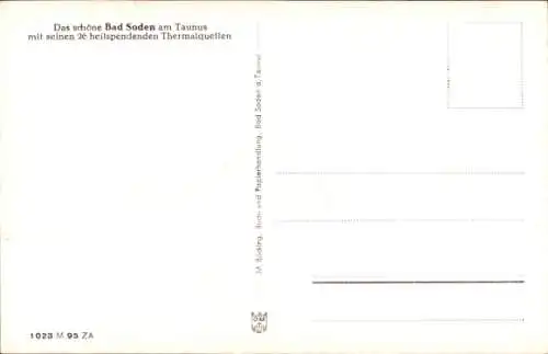 Ak Bad Soden am Taunus Hessen, Europäischer Hof, Außenansicht