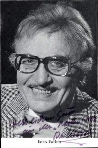 Ak Schauspieler Benno Swienty, Portrait, Autogramm