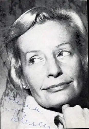 Ak Schauspielerin Anna Teluren, Portrait, Autogramm