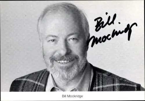 Ak Schauspieler Bill Mockridge, Portrait, Autogramm, ARD, Serie Lindenstraße, als Erich Schiller