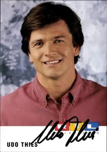 Ak Schauspieler Udo Thies, Portrait, Autogramm, RTL