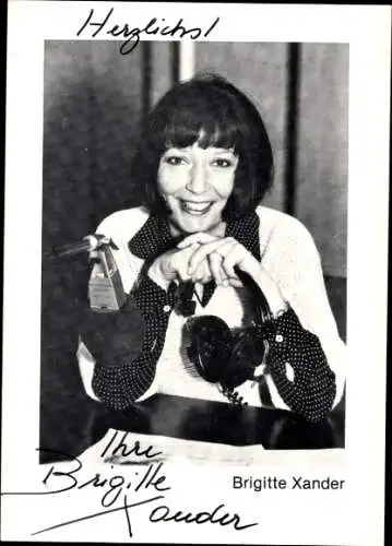 Ak Schauspielerin Brigitte Xander, Portrait, Autogramm