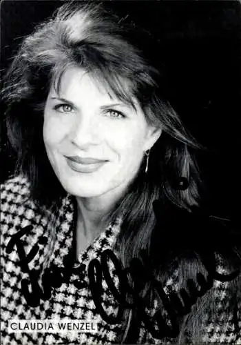 Ak Schauspielerin Claudia Wenzel, Portrait, Autogramm