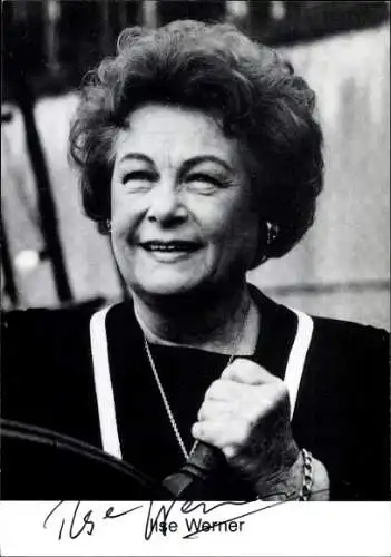 Ak Schauspielerin Ilse Werner, Portrait, Autogramm