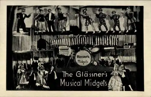 Ak The Glässner's Musical Midgets, Liliputaner