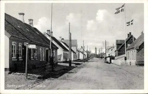 Ak Hirtshals Dänemark, Straßenpartie