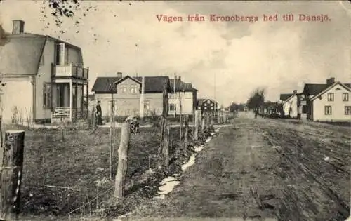 Ak Schweden, Vägen fran Kronobergs hed till Dansjö