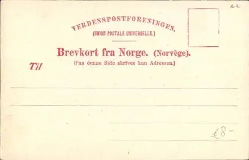 Ak Drammen Norwegen, Teilansicht