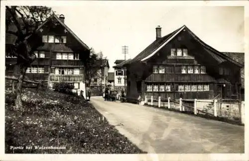 Ak Walzenhausen Kanton Appenzell Ausserrhoden Schweiz, Straßenpartie