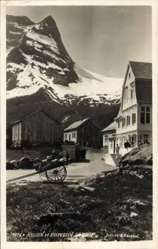 Foto Ak Norwegen, Kviteggen, Ortsansicht