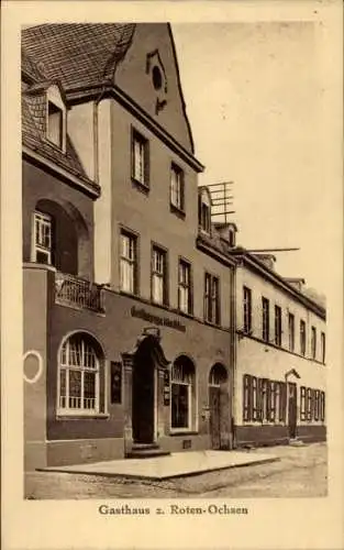 Ak Rhens am Rhein, Gasthaus zum Roten Ochsen