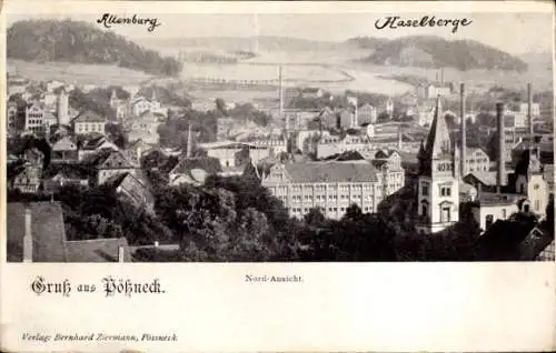 Ak Pößneck in Thüringen, Gesamtansicht