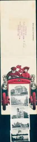 Klapp Leporello Ak Sacramento Kalifornien USA, Teilansichten, Post, Rundfahrtbus