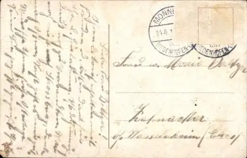 Ak Veilchen in einer Wasserschale