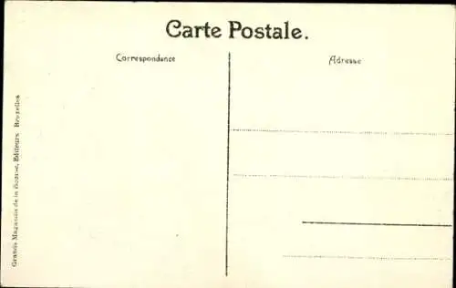 Postkarte Brüssel, Ausstellung 1910, Der Palast des Fürstentums Monaco