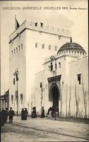Ak Bruxelles Brüssel, Exposition Universelle 1910, Spanischer Pavillon, Weltausstellung