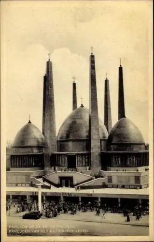 Ak Bruxelles Brüssel Belgien, Weltausstellung 1935,Pavillon de la Vie Catholique