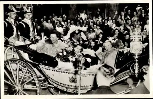 Ak Juliana der Niederlande, Besuch in Amsterdam, 4. September 1948
