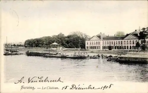 Ak Seraing Wallonien Lüttich, Schloss