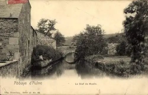 Ak Abbaye d'Aulne Wallonien Hennegau, le Bief de Moulin