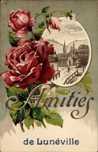 Ak Luneville Meurthe et Moselle, Teilansicht