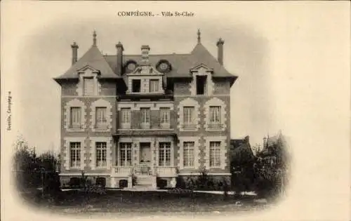 Ak Compiègne Oise, Villa St. Clair