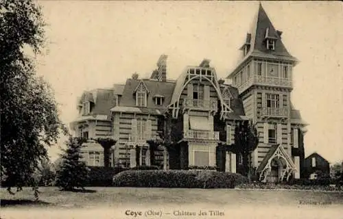 Ak Coye Oise, Chateau des Tilles
