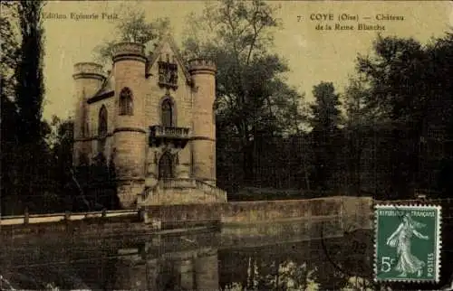 Ak Coye Oise, Chateau de la Reine Blanche
