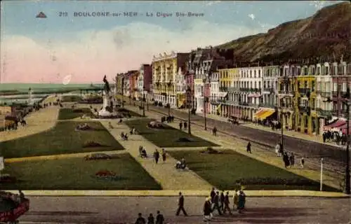 Ak Boulogne sur Mer Pas de Calais, Digue Ste-Beuve
