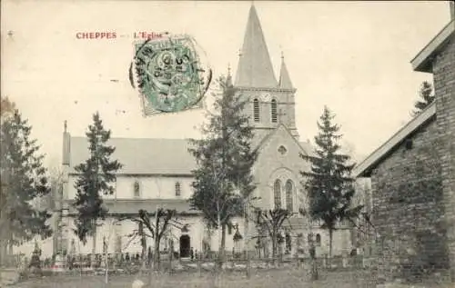 Ak Cheppes Marne, Kirche