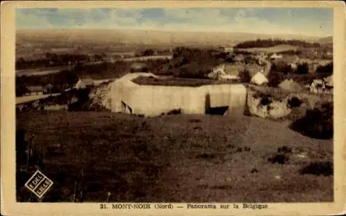 Ak Mont-Noir Nord, Panorama sur la Belgique