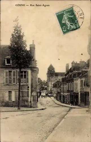 Ak Cosne Nièvre, Rue Saint-Agnan