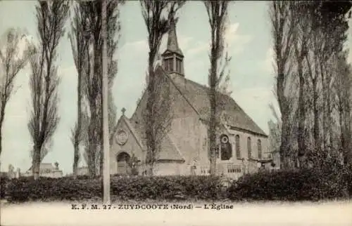 Ak Zuydcoote Nord, Kirche