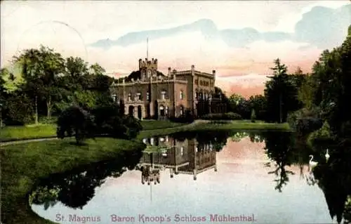 Ak St Magnus Burglesum Hansestadt Bremen, Baron Knoop`s Schloss